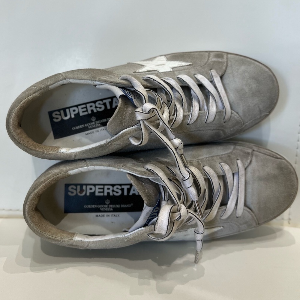 Golden Goose Superstar Sneakers, Ice Suede, Size 37 - Picture 4 of 7